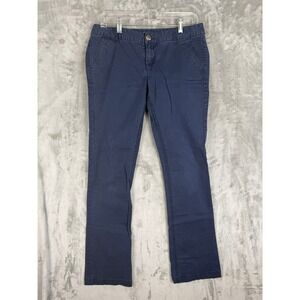 Mossimo Supply Co Slim Bootcut Pants Navy Blue Sz 9 Cotton Spandex Blend Casual
